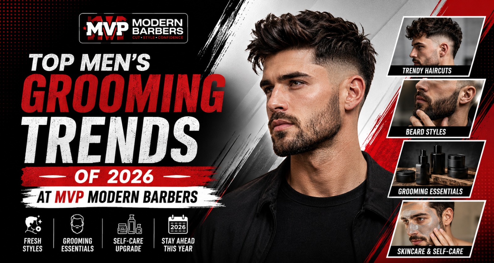 Top Men’s Grooming Trends of 2026 at MVP Modern Barbers
